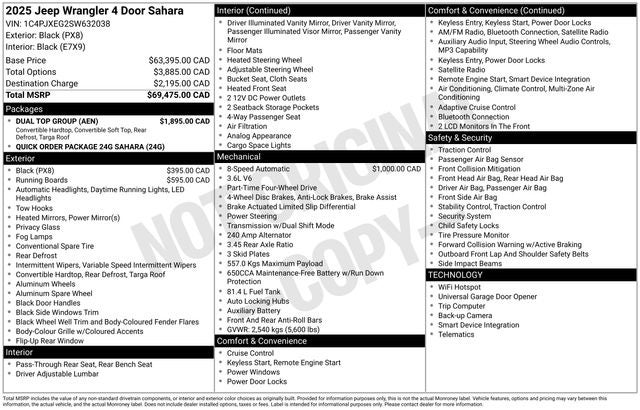2025 Jeep Wrangler Sahara V6