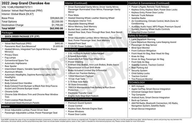 2022 Jeep Grand Cherokee 4xe
