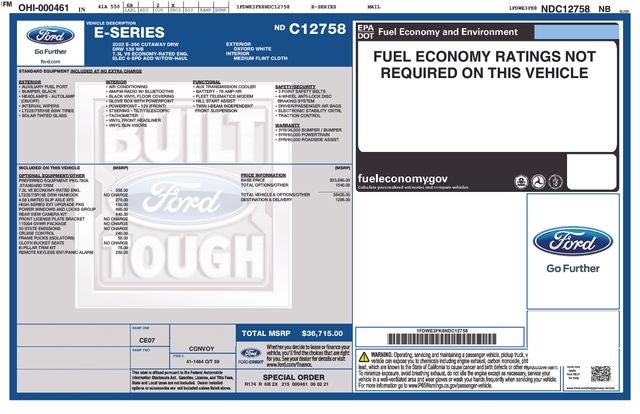 2022 Ford E-350SD Base Cutaway