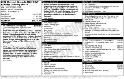 2022 Chevrolet Silverado 3500HD Work Truck