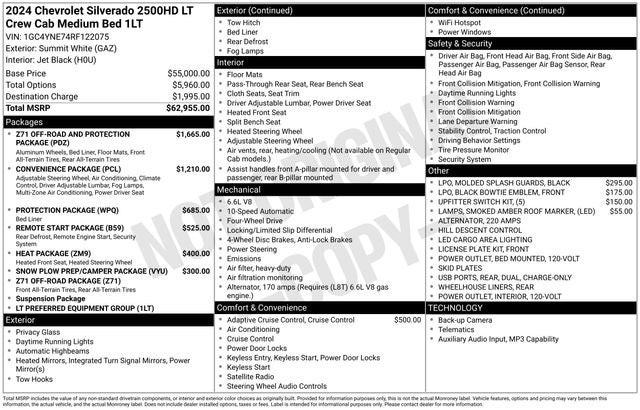 2024 Chevrolet Silverado 2500HD LT Z71