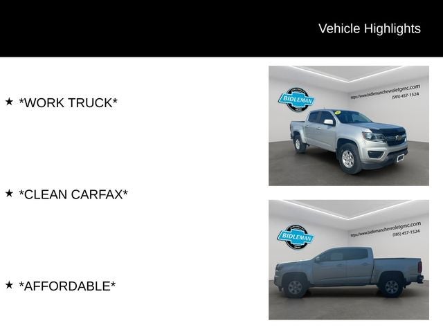 2019 Chevrolet Colorado Work Truck