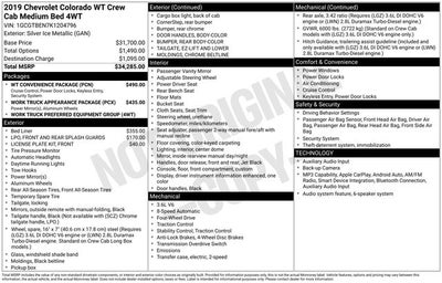 2019 Chevrolet Colorado Work Truck