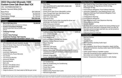 2022 Chevrolet Silverado 1500 Custom Rally Edition