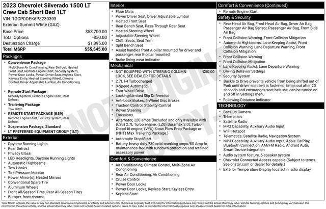 2023 Chevrolet Silverado 1500 LT All Star Edition