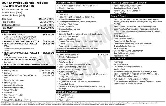 2024 Chevrolet Colorado Trail Boss