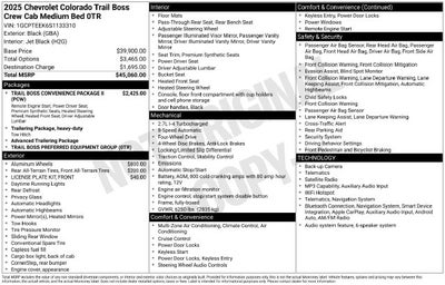 2025 Chevrolet Colorado Trail Boss Bison Edition