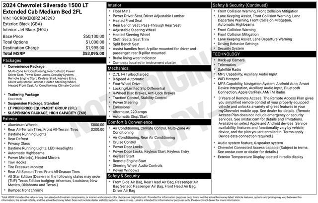 2024 Chevrolet Silverado 1500 LT All Star Edition