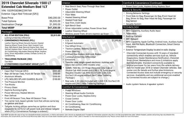 2019 Chevrolet Silverado 1500 LT All Star Edition