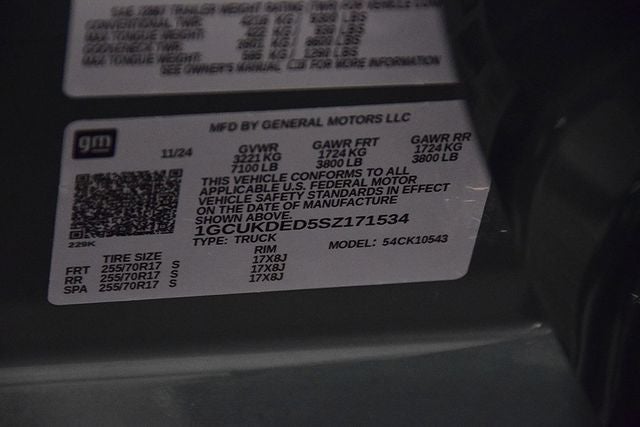 2025 Chevrolet Silverado 1500 LT All Star Edition