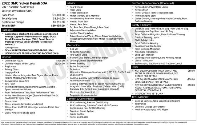 2022 GMC Yukon Denali