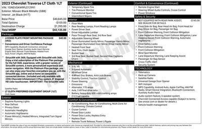 2023 Chevrolet Traverse LT 1LT