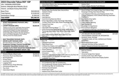 2023 Chevrolet Tahoe RST