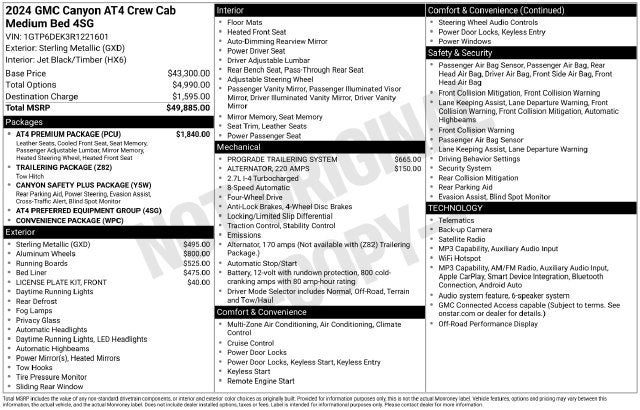 2024 GMC Canyon AT4
