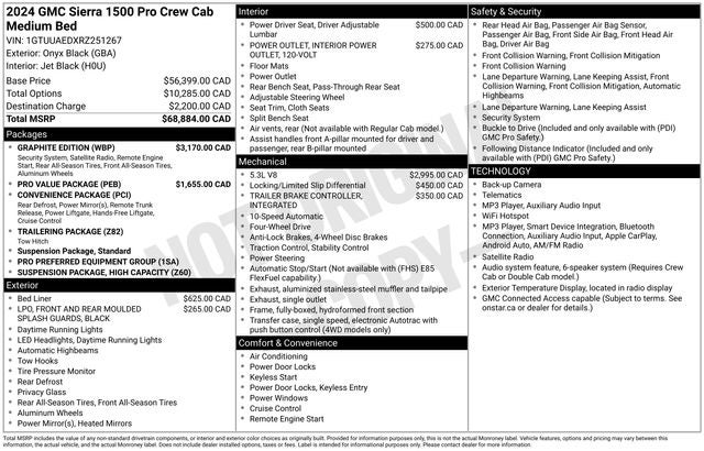 2024 GMC Sierra 1500 Pro Graphite Edition