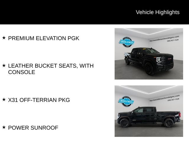 2025 GMC Sierra 1500 Elevation X31 Long Bed