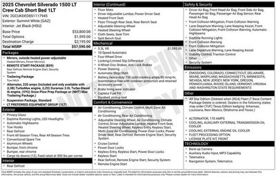 2025 Chevrolet Silverado 1500 LT All Star Edition