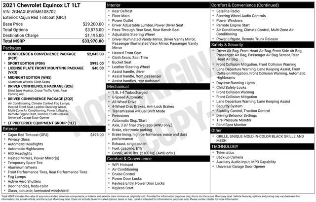 2021 Chevrolet Equinox LT Midnight Edition