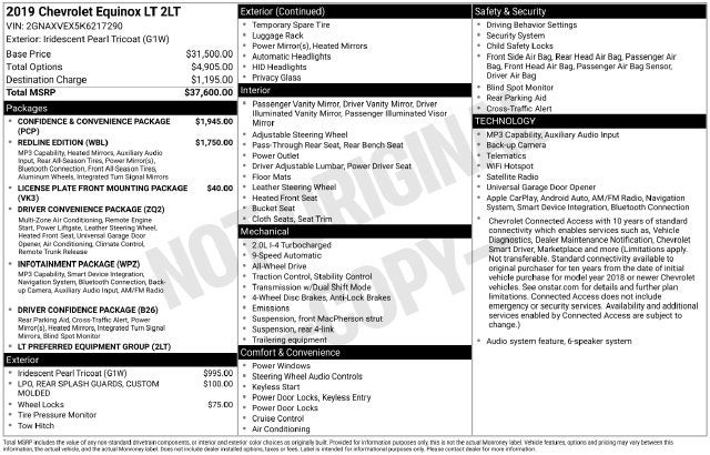 2019 Chevrolet Equinox LT Redline Edition
