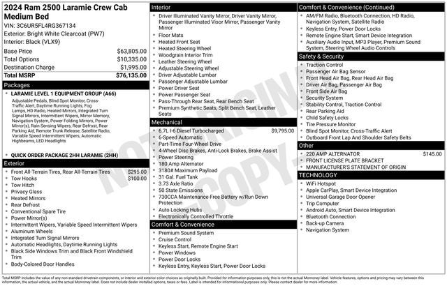 2024 RAM 2500 Laramie