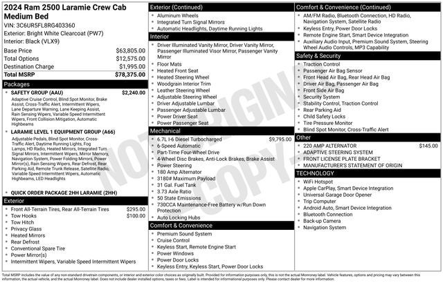 2024 RAM 2500 Laramie