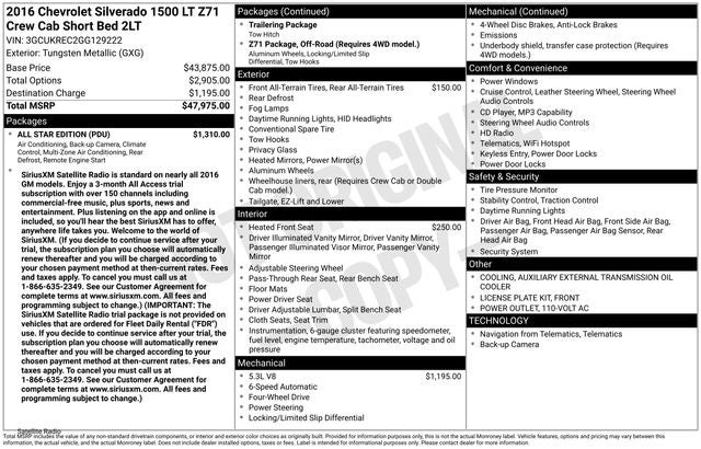 2016 Chevrolet Silverado 1500 LT Z71