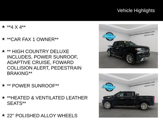 2020 Chevrolet Silverado 1500 High Country Dark Essentials