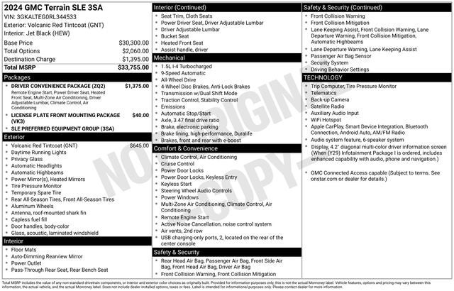 2024 GMC Terrain SLE