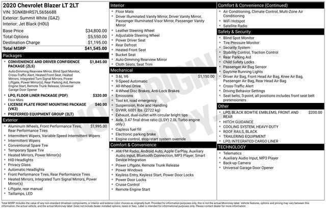2020 Chevrolet Blazer LT