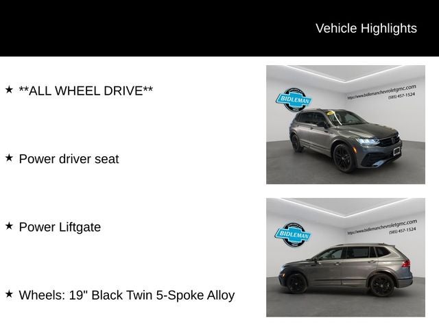 2022 Volkswagen Tiguan 2.0T SE R-Line Black