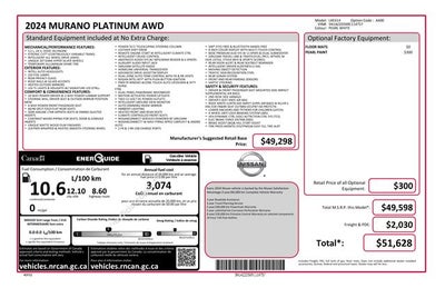 2024 Nissan Murano Platinum
