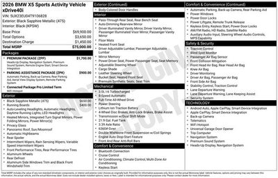2026 BMW X5 xDrive40i