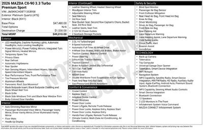 2026 Mazda Mazda CX-90 3.3 Turbo Premium