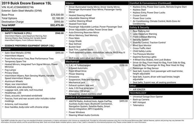 2019 Buick Encore Essence