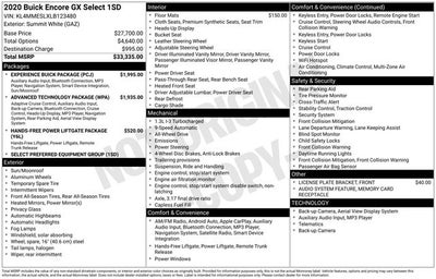 2020 Buick Encore GX Select