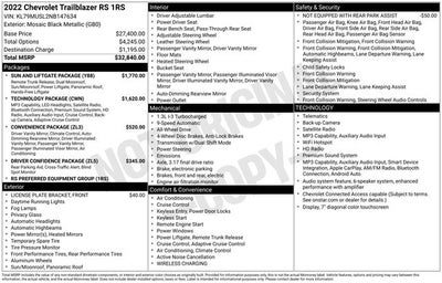 2022 Chevrolet TrailBlazer RS