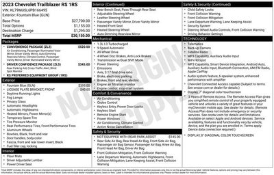 2023 Chevrolet TrailBlazer RS