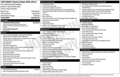 2023 BMW 5 Series 530e iPerformance