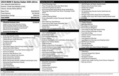 2024 BMW 5 Series 540i xDrive