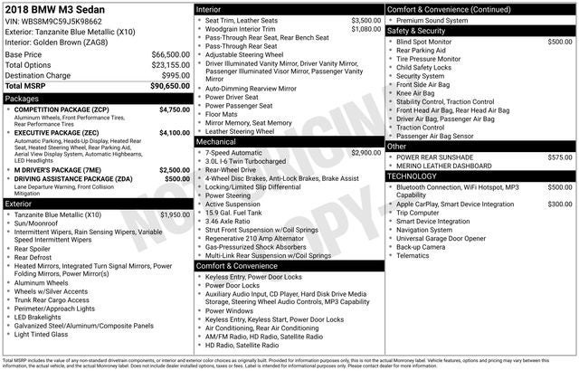 2018 BMW M3 Competition