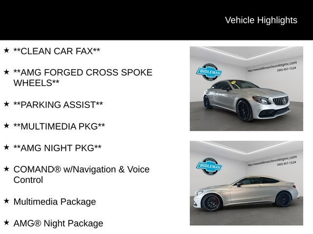 2020 Mercedes-Benz C-Class C 63 S AMG® Night Package