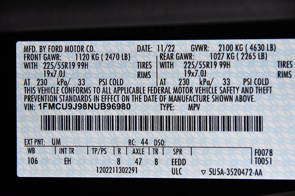 2022 Ford Escape Titanium