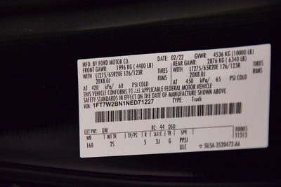 2022 Ford F-250SD XLT Sport 6-3/4' Box