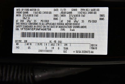2022 Ford F-150 XLT 5-1/2' Box
