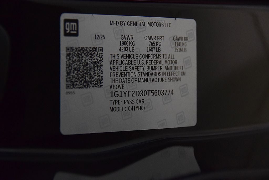 2026 Chevrolet Corvette Z06 3LZ