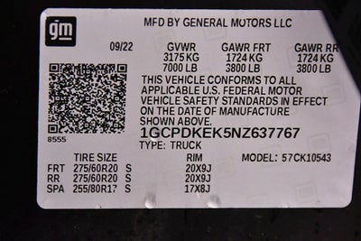 2022 Chevrolet Silverado 1500 LT All Star Edition