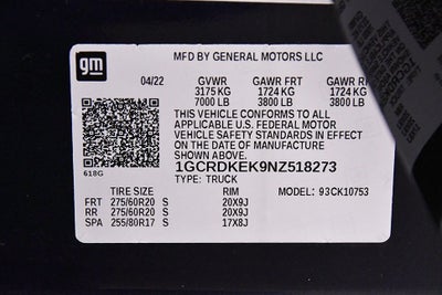 2022 Chevrolet Silverado 1500 LT