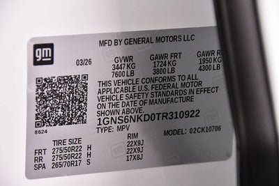 2026 Chevrolet Tahoe LT Dark Essentials