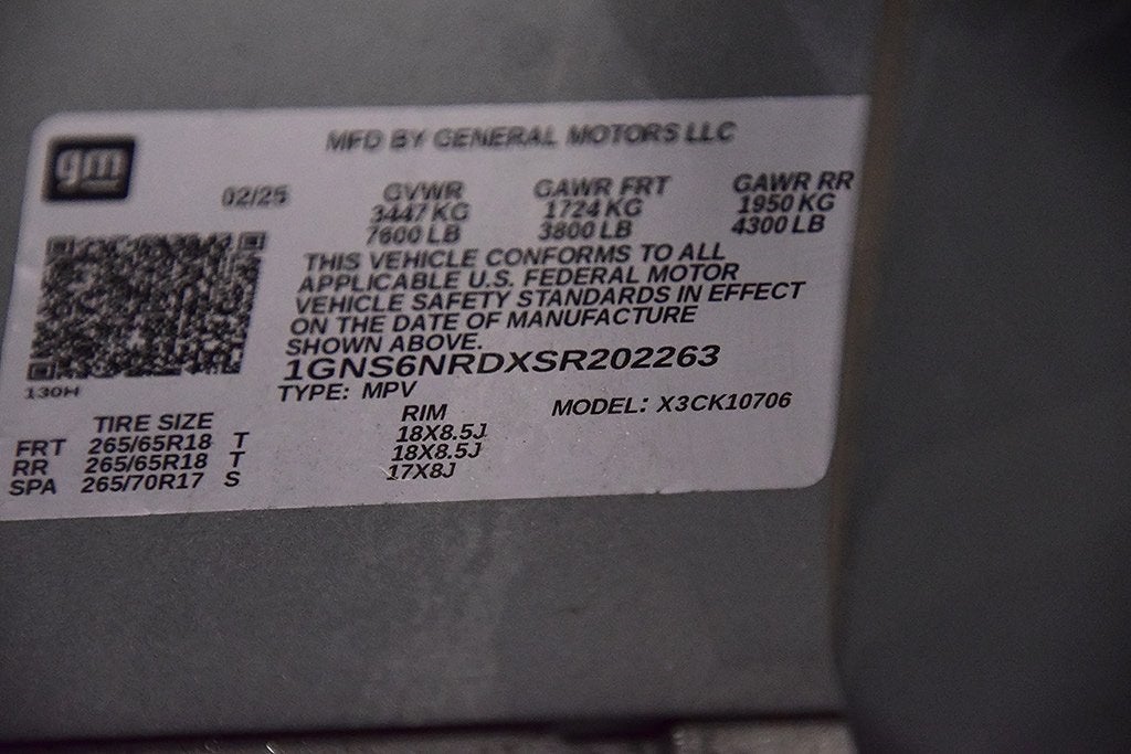 2025 Chevrolet Tahoe LT