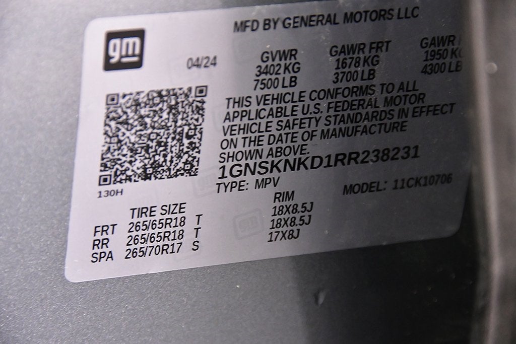 2024 Chevrolet Tahoe LT